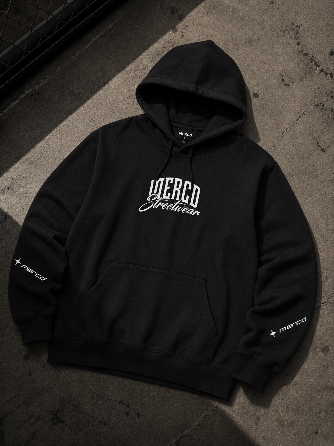 Signature Mercd Black and white hoodie