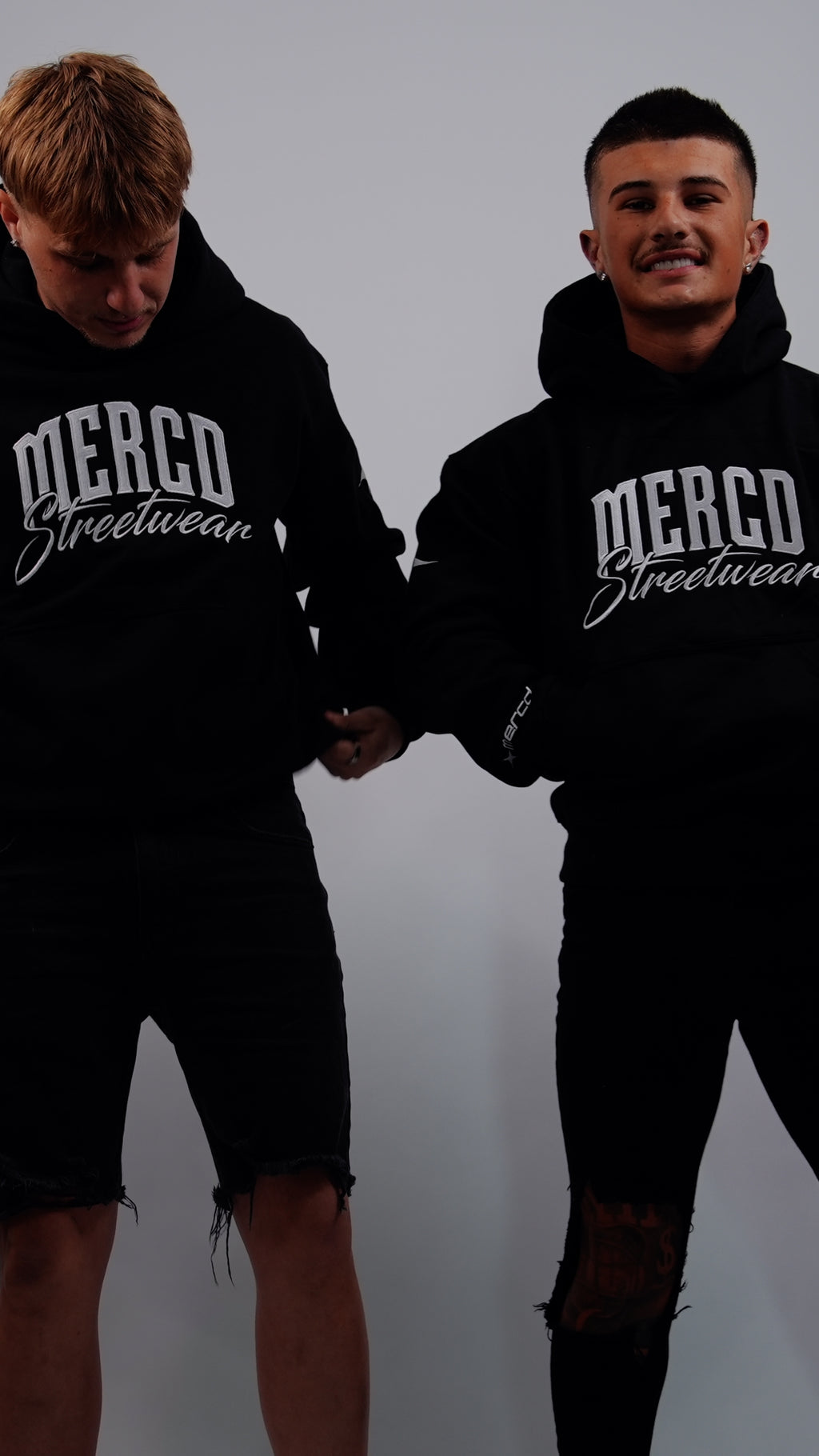 Signature Mercd Black and white hoodie