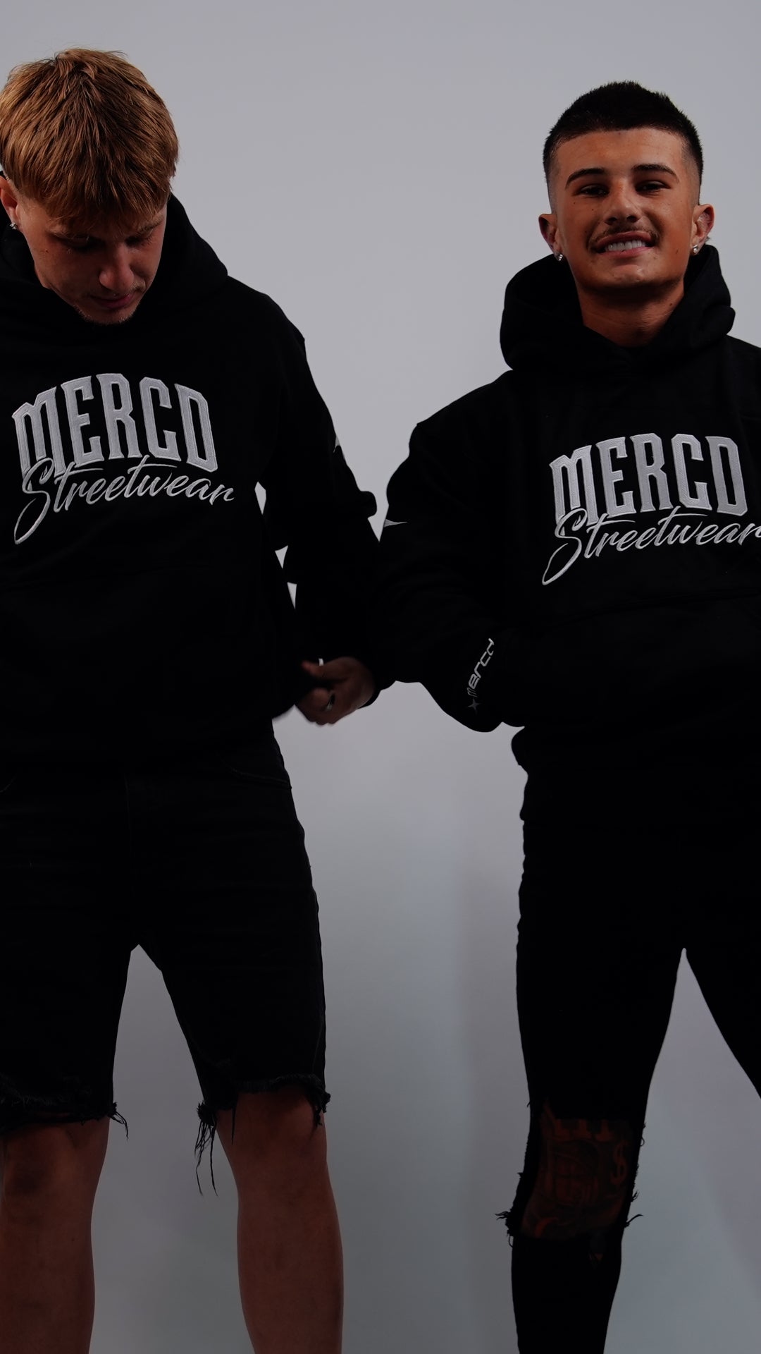 Signature Mercd Black and white hoodie