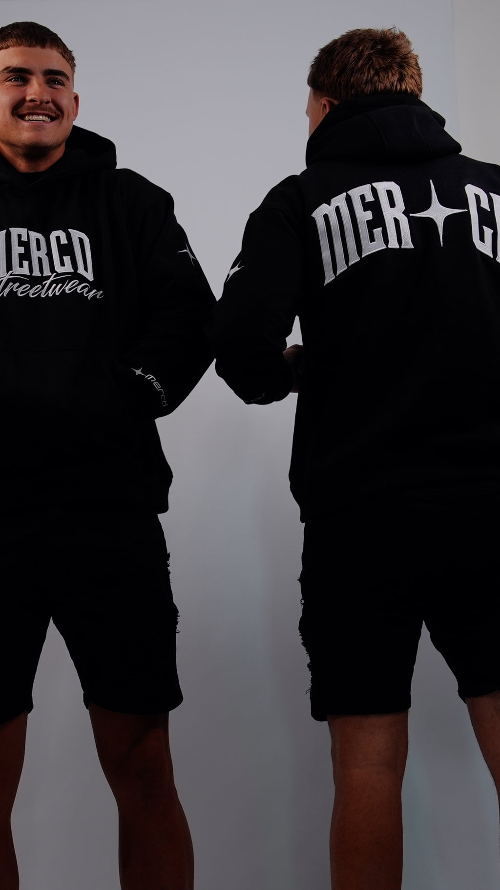 Signature Mercd Black and white hoodie