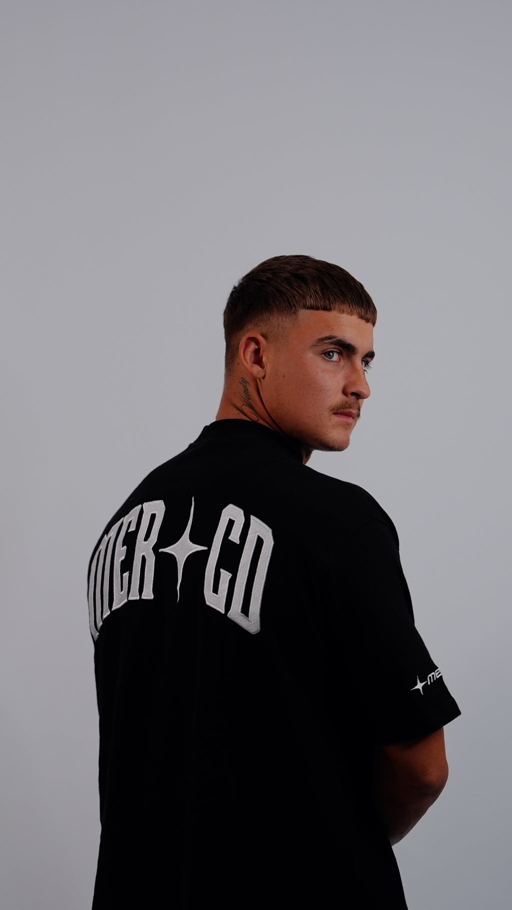 Signature Mercd Black and white TEE